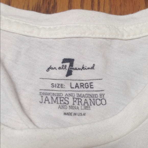 7 For All Mankind Men's T-Shirt - Picture 5 of 8